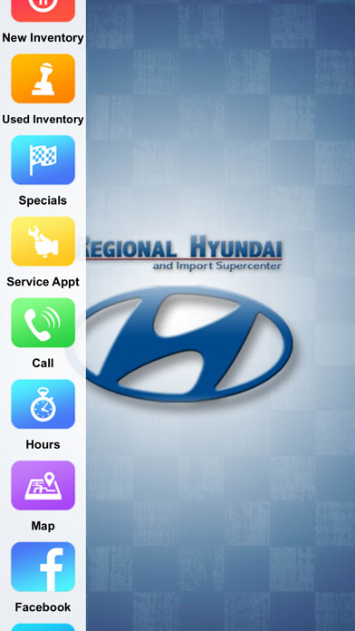 Emulate iPhone app Regional Hyundai using MyAndroid