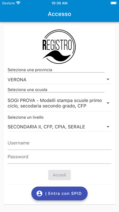 Emulate iPhone app REGISTRO SOGI SCUOLA using MyAndroid Emulate iPhone app REGISTRO SOGI SCUOLA using MyAndroid