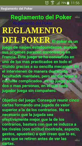 Run android online APK Reglamento del Poker from MyAndroid or emulate Reglamento del Poker using MyAndroid