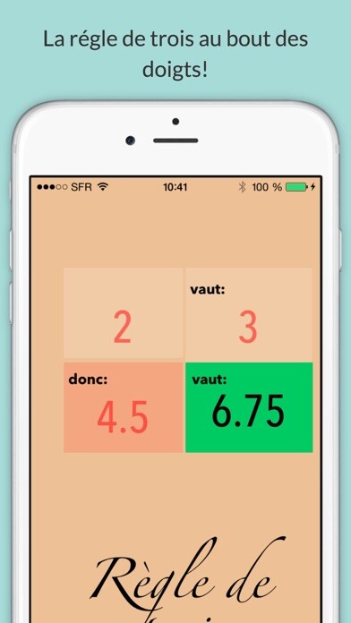 Emulate iPhone app Regle de Trois using MyAndroid Emulate iPhone app Regle de Trois using MyAndroid