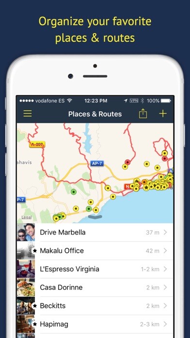 Emulate iPhone app Rego - Bookmark Your Places using MyAndroid