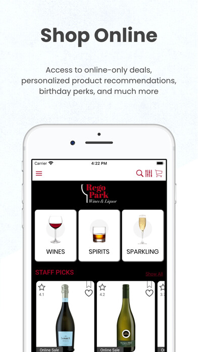 Emulate iPhone app Rego Park Wines and Liquors using MyAndroid