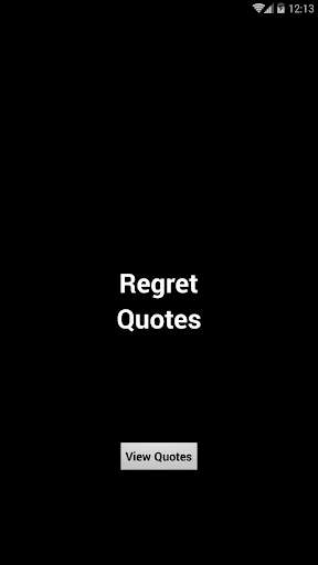 Emulate Android APK Regret Quotes