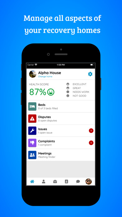 Emulate iPhone app Regroup: Sober Living App using MyAndroid
