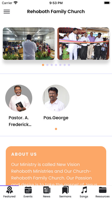 Emulate iPhone app Rehoboth Family Church using MyAndroid Emulate iPhone app Rehoboth Family Church using MyAndroid