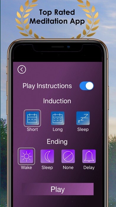 Emulate iPhone app Reiki Relaxation Hypnosis using MyAndroid