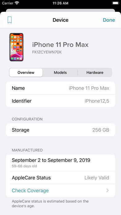 Emulate iPhone app Reincubate Lookup using MyAndroid