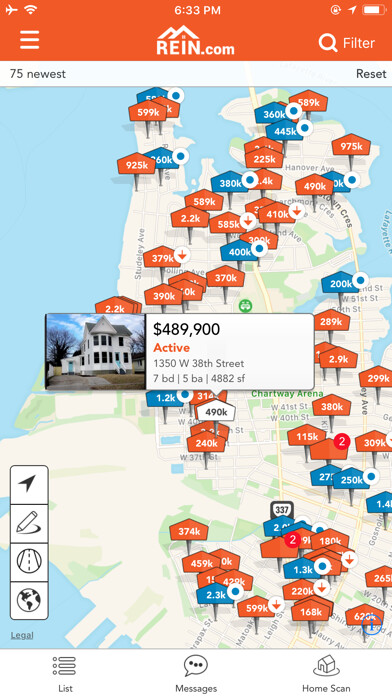 Emulate iPhone app REIN Real Estate and Rentals using MyAndroid Emulate iPhone app REIN Real Estate and Rentals using MyAndroid