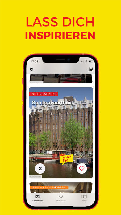 Emulate iPhone app Reiseplaner Amsterdam using MyAndroid