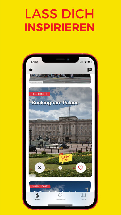 Emulate iPhone app Reiseplaner London using MyAndroid