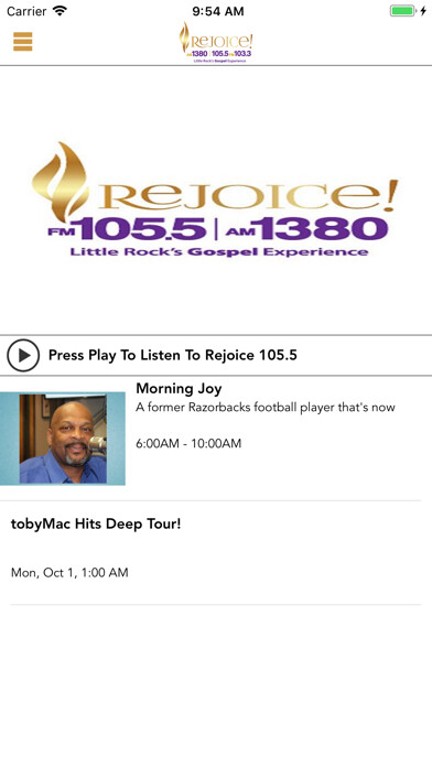 Emulate iPhone app Rejoice Little Rock using MyAndroid