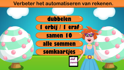Emulate iPhone app Rekensommen automatiseren using MyAndroid