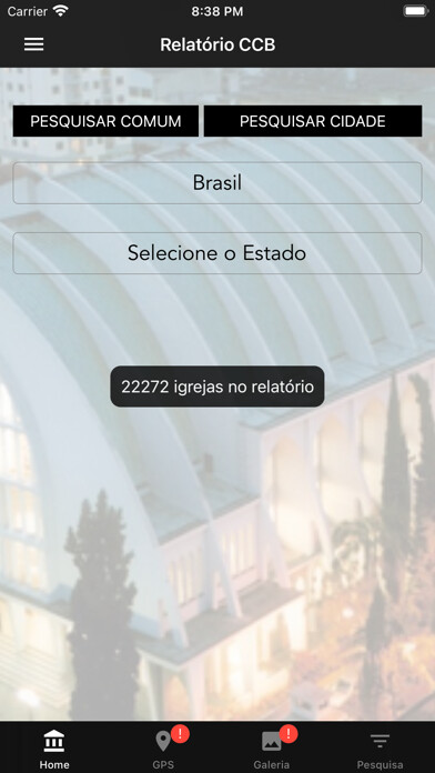 Emulate iPhone app Relatório CCB using MyAndroid