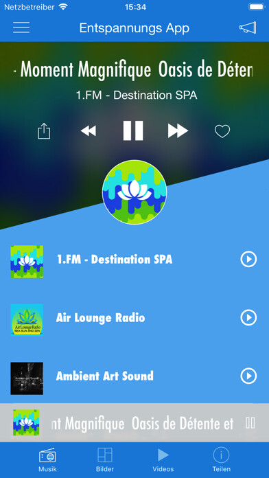 Emulate iPhone app Relaxation - music and more using MyAndroid Emulate iPhone app Relaxation - music and more using MyAndroid