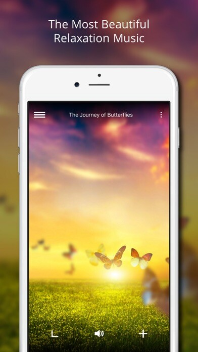 Emulate iPhone app Relaxiness - Relax Music using MyAndroid