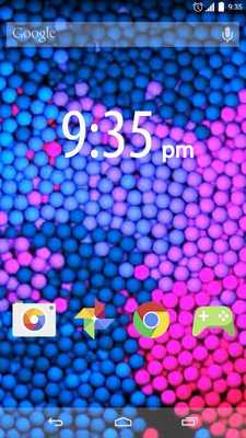 Emulate Android APK Relaxing light dotsLivWallaper