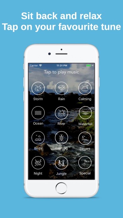 Emulate iPhone app Relaxing Nature Quality Sounds using MyAndroid Emulate iPhone app Relaxing Nature Quality Sounds using MyAndroid