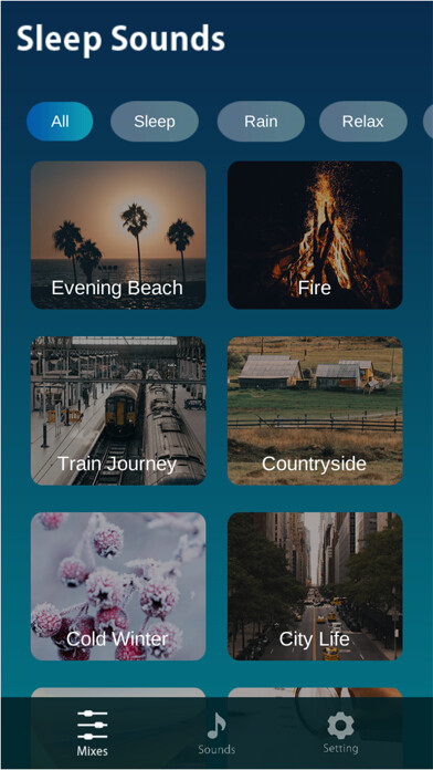 Emulate iPhone app Relaxing Nights - The Calm App using MyAndroid Emulate iPhone app Relaxing Nights - The Calm App using MyAndroid
