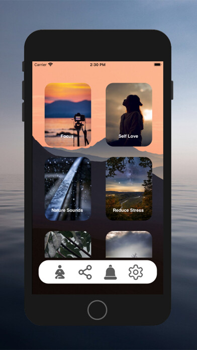 Emulate iPhone app Relaxing sounds & meditation using MyAndroid Emulate iPhone app Relaxing sounds & meditation using MyAndroid