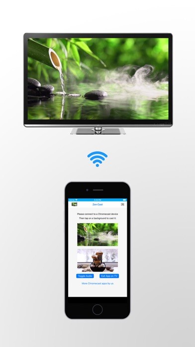 Emulate iPhone app Relaxing Zen Backgrounds on TV using MyAndroid Emulate iPhone app Relaxing Zen Backgrounds on TV using MyAndroid
