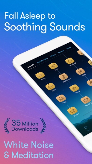 Emulate iPhone app Relax Melodies P: Sleep Sounds using MyAndroid