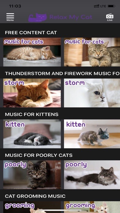 Emulate iPhone app RelaxMyCat - Relaxing Music TV using MyAndroid Emulate iPhone app RelaxMyCat - Relaxing Music TV using MyAndroid