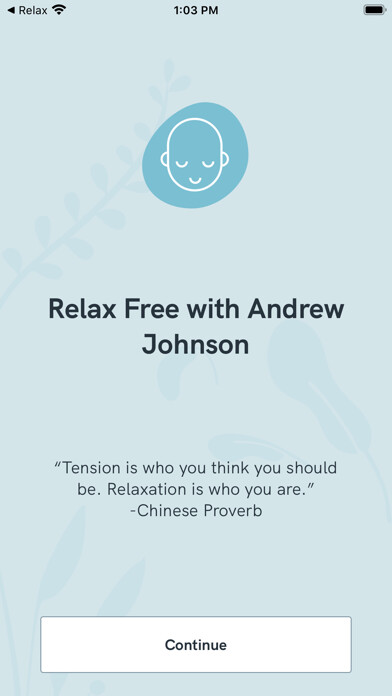 Emulate iPhone app Relax with A. Johnson using MyAndroid