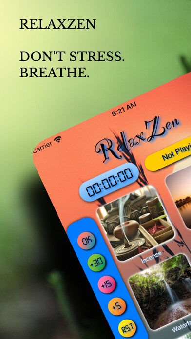 Emulate iPhone app Relax Zen - Sleep Calm Sounds using MyAndroid