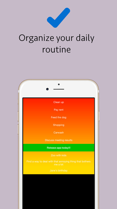 Emulate iPhone app Relevant Elephant Free - ToDo, Shopping, Task lists using MyAndroid