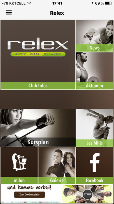 Emulate iPhone app relex Fitnessclub using MyAndroid Emulate iPhone app relex Fitnessclub using MyAndroid