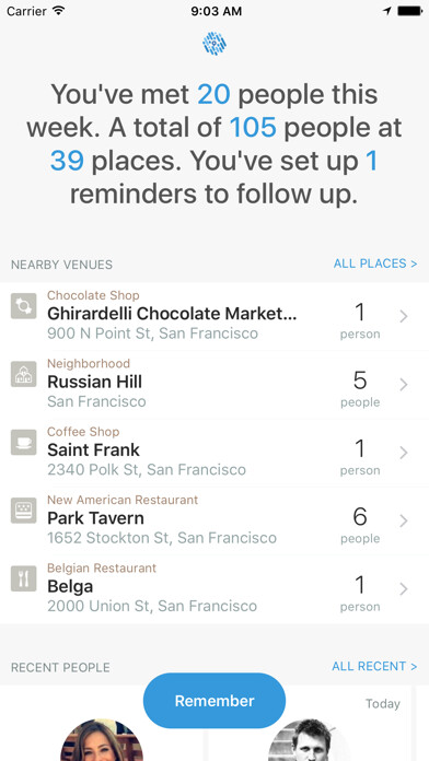 Emulate iPhone app Remember App using MyAndroid