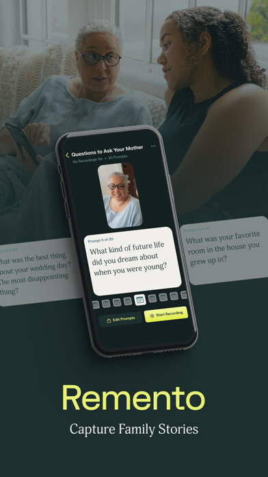Emulate iPhone app Remento: Record Family Stories using MyAndroid
