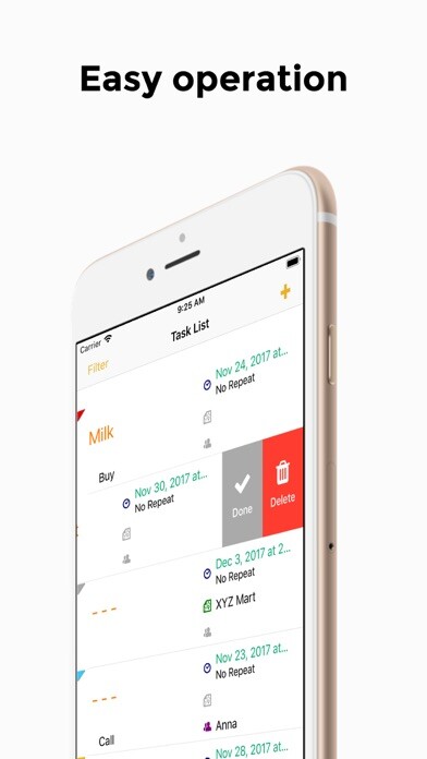 Emulate iPhone app Reminder-5W3H using MyAndroid