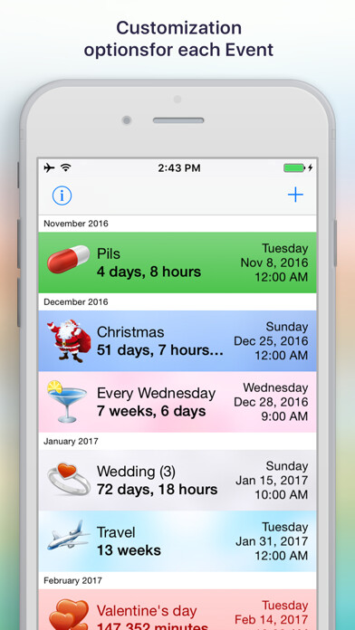 Emulate iPhone app Reminder & Countdown Pro using MyAndroid Emulate iPhone app Reminder & Countdown Pro using MyAndroid