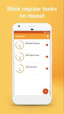 Emulate Android APK Reminder Motivately - Tasks  habits notifications