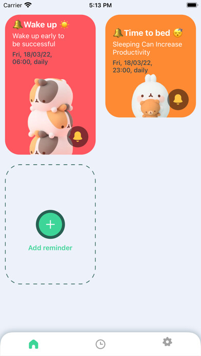 Emulate iPhone app Remind Hooman using MyAndroid