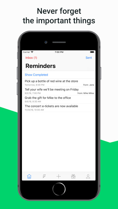 Emulate iPhone app RemMe: Simple Remind Me using MyAndroid