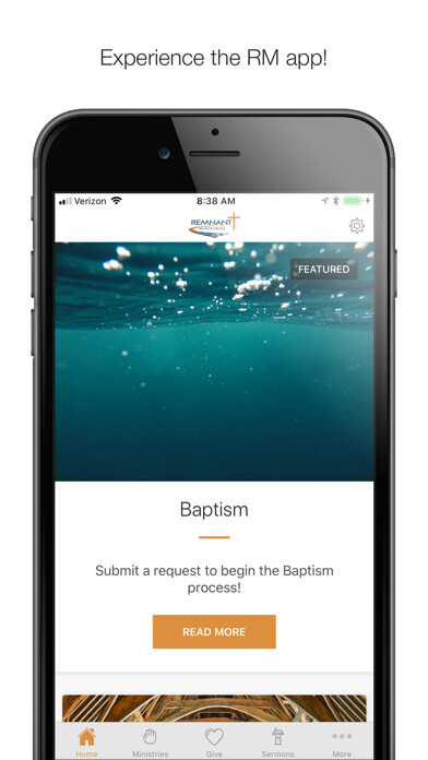 Emulate iPhone app Remnant Ministries Mobile App using MyAndroid