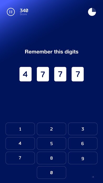 Emulate iPhone app Rem Number－Memory Training App using MyAndroid