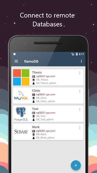 Run android online APK RemoDB SQL Client MySQL, MsSQL from MyAndroid or emulate RemoDB SQL Client MySQL, MsSQL using MyAndroid Run android online APK RemoDB SQL Client MySQL, MsSQL from MyAndroid or emulate RemoDB SQL Client MySQL, MsSQL using MyAndroid