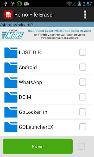 Run android online APK Remo File Eraser from MyAndroid or emulate Remo File Eraser using MyAndroid