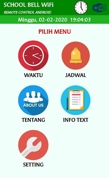 Run android online APK REMOTE BELL SEKOLAH WIFI from MyAndroid or emulate REMOTE BELL SEKOLAH WIFI using MyAndroid