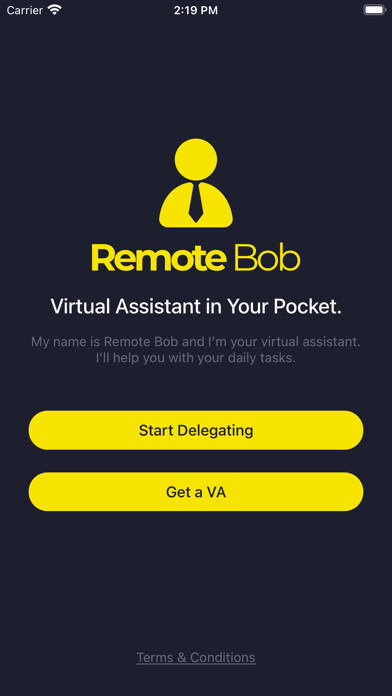 Emulate iPhone app Remote Bob - Virtual Assistant using MyAndroid