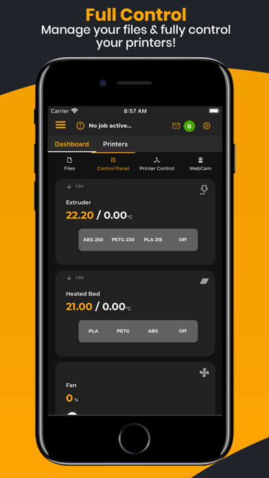 Emulate iPhone app Remote Control Repetier Server using MyAndroid Emulate iPhone app Remote Control Repetier Server using MyAndroid