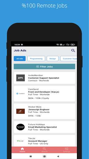 Run android online APK Remote Jobs - Find a Remote Job Easily from MyAndroid or emulate Remote Jobs - Find a Remote Job Easily using MyAndroid