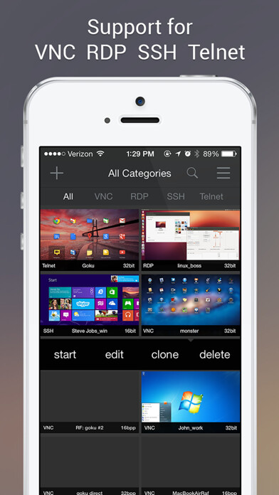 Emulate iPhone app Remoter Pro (VNC, SSH & RDP) using MyAndroid Emulate iPhone app Remoter Pro (VNC, SSH & RDP) using MyAndroid