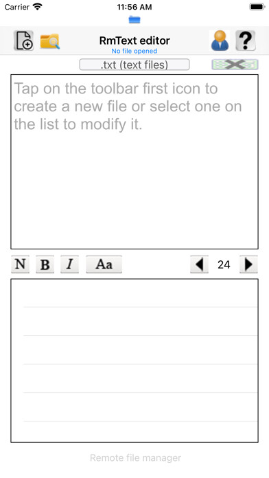 Emulate iPhone app Remote Text Editor using MyAndroid Emulate iPhone app Remote Text Editor using MyAndroid