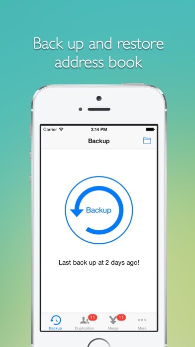 Emulate iPhone app Remove duplicate contacts -- Support backup and merge now! using MyAndroid Emulate iPhone app Remove duplicate contacts -- Support backup and merge now! using MyAndroid