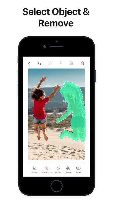 Emulate iPhone app Remove Objects · using MyAndroid