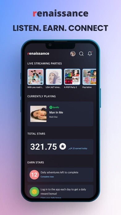 Emulate iPhone app Renaissance: Listen to Earn using MyAndroid Emulate iPhone app Renaissance: Listen to Earn using MyAndroid